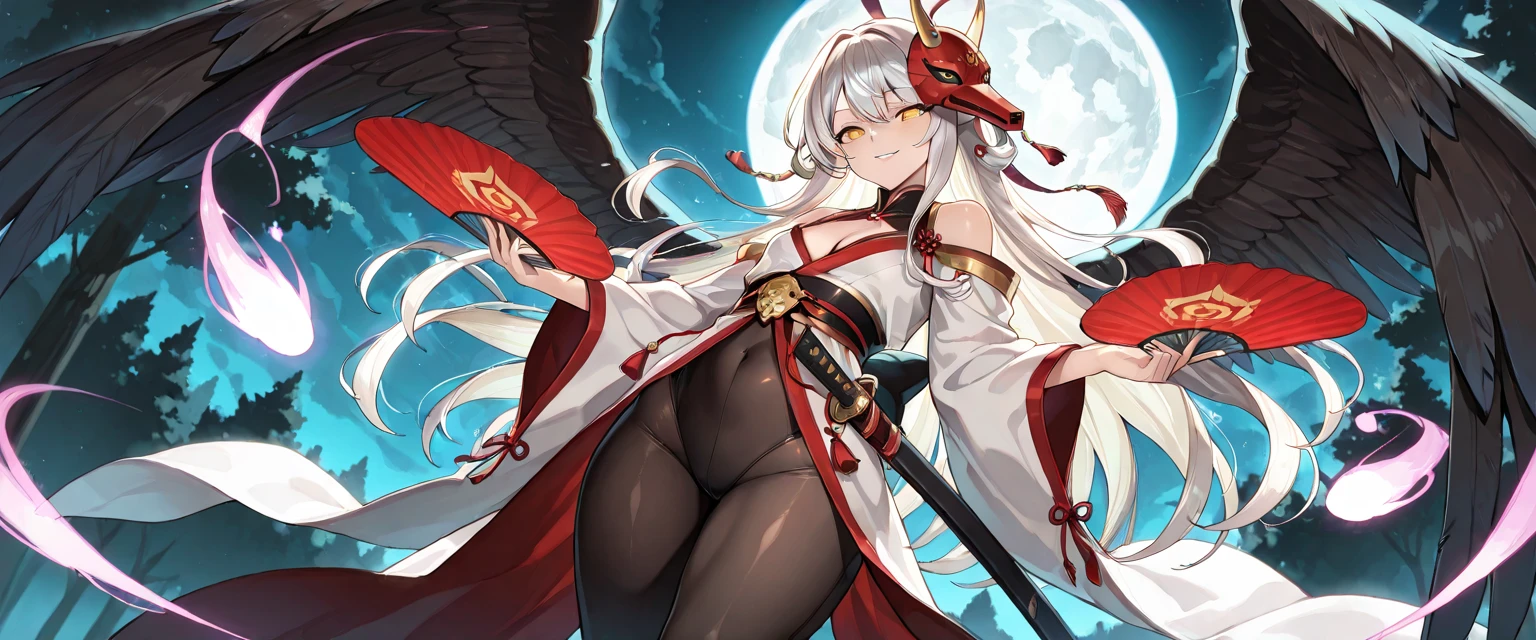 Genshin, Yae Miko, witch costume, geta, barelegs