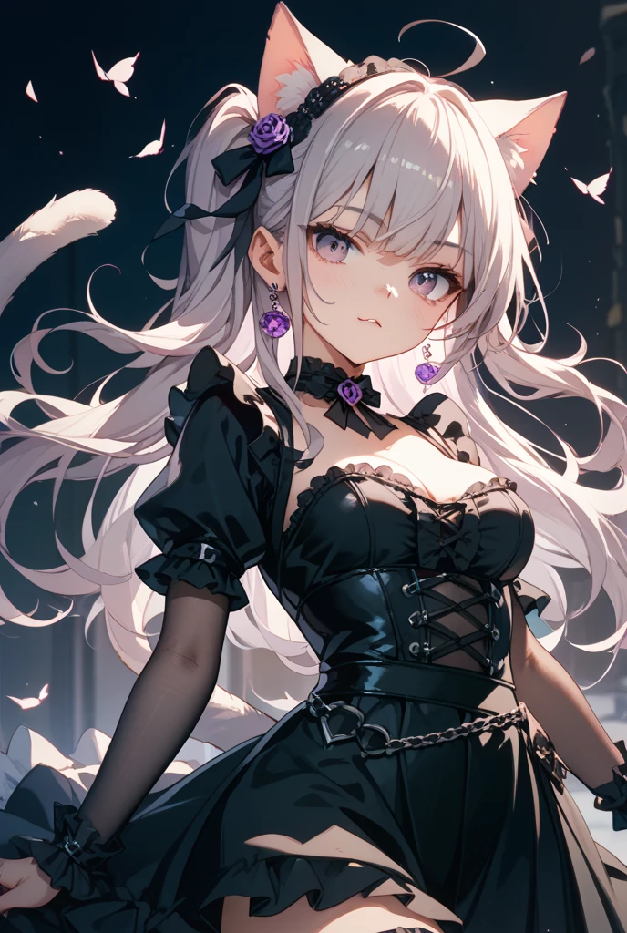 ((Highest quality)), ((masterpiece)), (detailed), ((High resolution)), 1girl, (独奏), (NSFW), multicolored hair,, angry, full blush, embarrassed, naughty face, crying, long tongue, gothic lolita, darkblue dress, skirt lift, pantyless, clothed, show off nipple, spread legs, sweat, rittle wet, depth of field