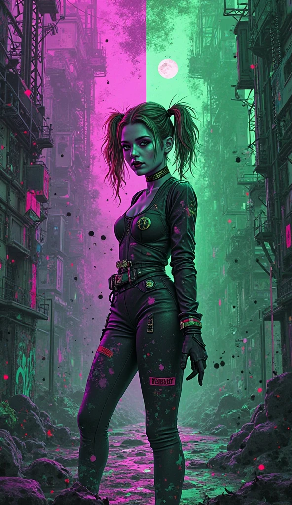 <lora:Mythology_Medusa:0.7> <lora:hairstyle-long_braid:0.7> <lora:epi_noiseoffset2:1> <lora:more_details:1> (best quality:1.2), (masterpiece:1.2), (realistic:1.1), (detailed:1.33), (high-contrast), (deep-shadows), (sharp-focus:1.5), RAW photograph, (ultrarealistic) 32k, flawless, In a (neon-lit:1.4) cyberpunk city, on a (rainsoaked:1.2) street, Medusa is an icon of futuristic fashion, blending bioengineered fabrics and holographic iridescent scales, (purple neon, blue neon:1.2), (long hair braid, braided snakes), very long hair, reptile eyes, neon purple, neon blue, metropolis, (cinematic lighting, futuristic background:1.2), cowboy shot