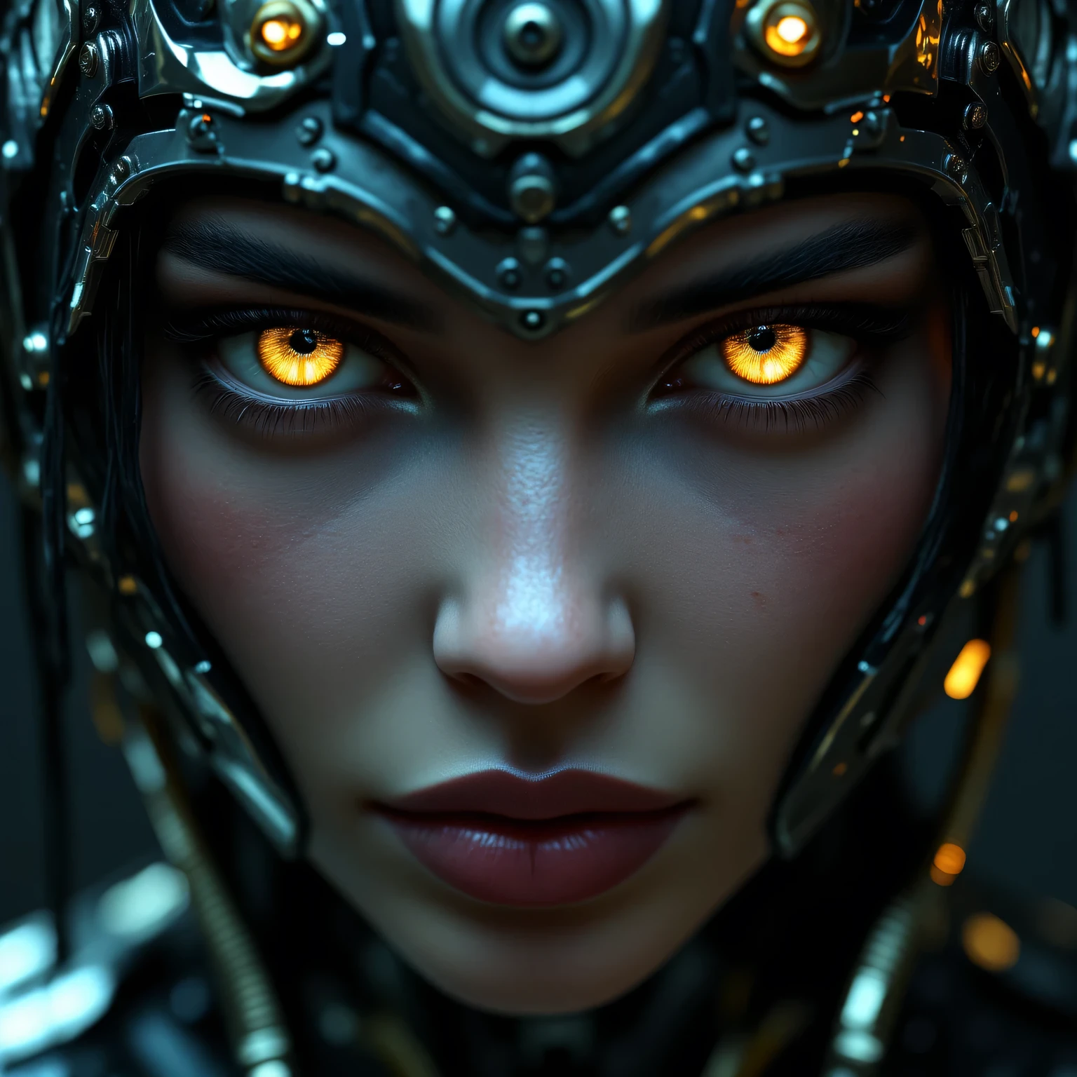 full body cyborg full body portrait detailed face symmetrical steampunk cyberpunk cyborg intricately detailed to scale Hyper realistic cinematic lighting digital art Concept art style mdjrny-v4, (best quality, 4k, 8K, high resolution, masterpiece: 1.2), ultra detailed, Sharp focus,(realistic,photorealistic,photo-realistic:1.37),very face detailed,extremely detailed facial features,hyper realistic skin texture,extremely fine details,intricate details, detailed eyes,detailed nose,detailed lips,detailed facial expressions,intricate facial anatomy,intense lighting, dramatic lighting, moody lighting, cinematic lighting, chiaroscuro lighting, dramatic shadows, dramatic moments, vivid colors, intense colors, deep contrast, cinematic depth of field, cinematic composition, angle of cinematographic camera, anatómicamente perfecto:1.5