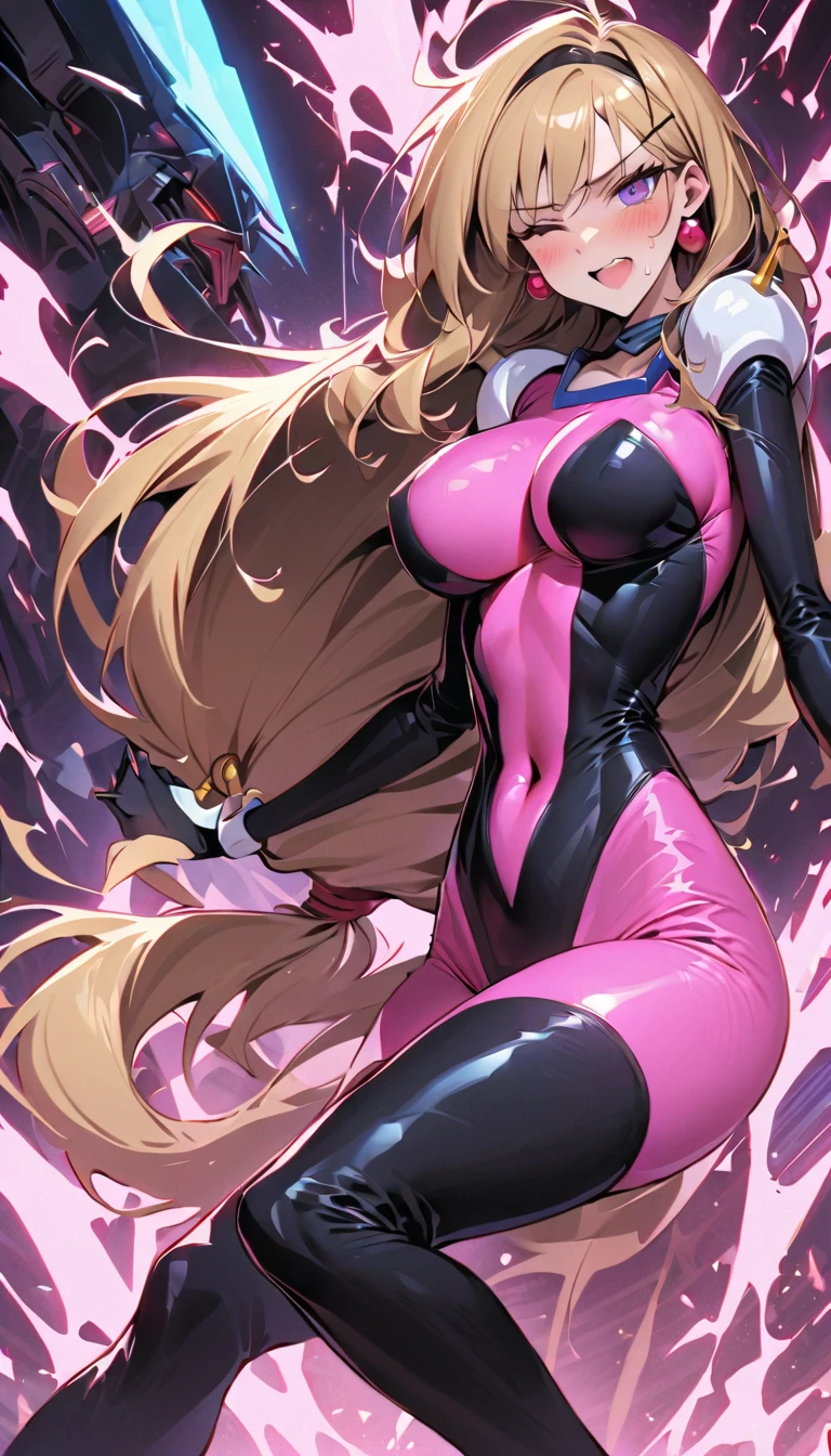 Masterpiece, best quality, Samus aran on a planet getting violated by a tentacle parasite, pleasure, big breasts, corruption, ahegao
