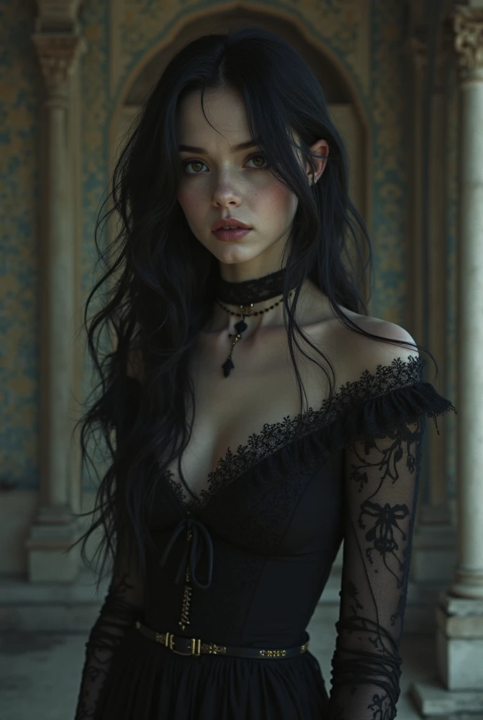 naked gothic girl