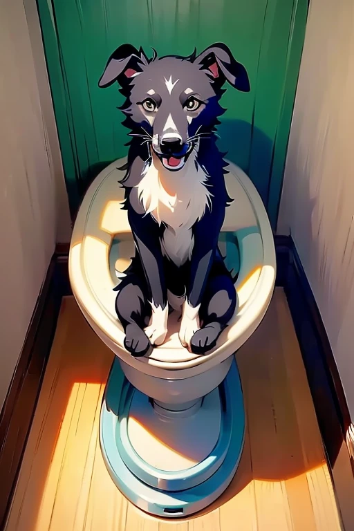 feral dog , female, canine pussy, anus, pussy juice, cunnilingus, open mouth, tongue out, blush, pleasured, toilet, glory hole