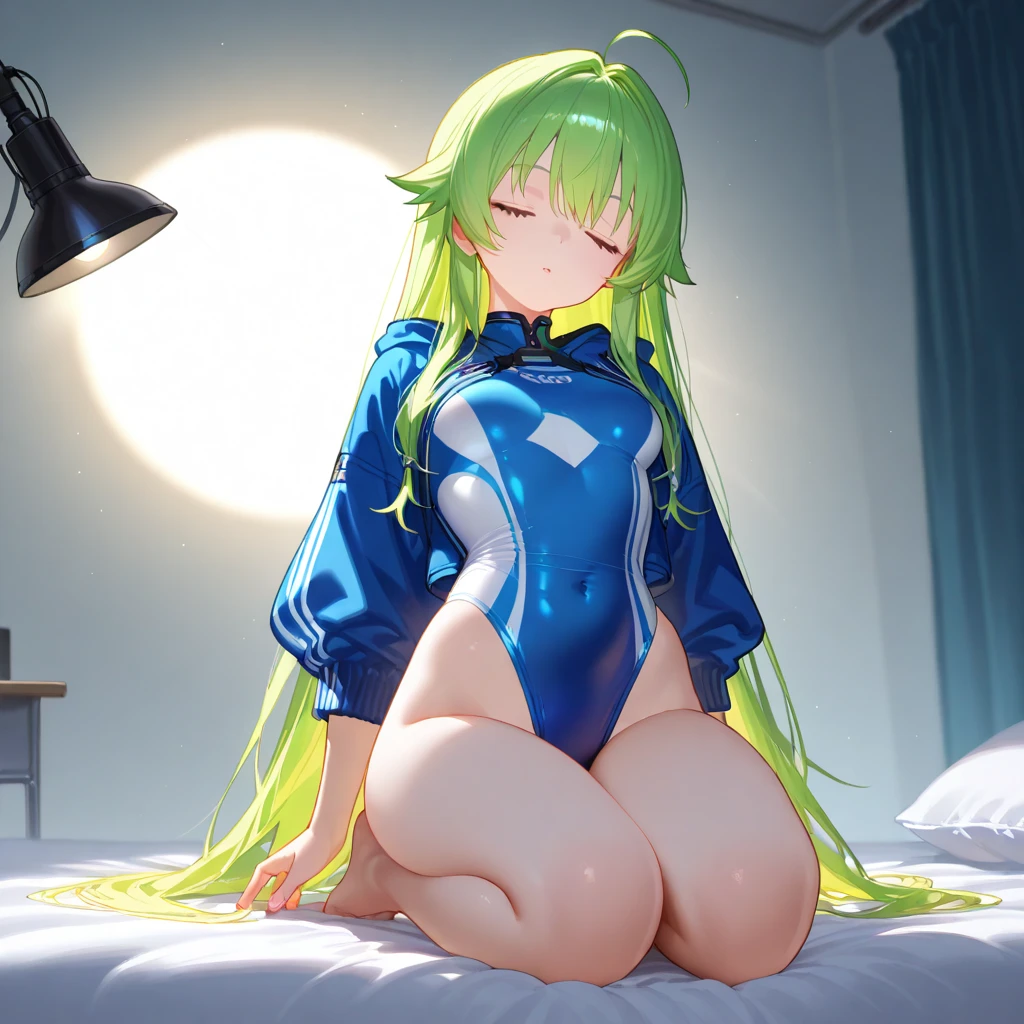 1girll,(Camel toes:1.6)Show with open legs,White transparent one-piece stockings,Transparent clothes,((Masterpiece,Best quality(aquarelle:1.1)(brunette color hair,Yellow-haired,Pink hair,Green hair,Yellow-haired,blond hairbl,blue colors,light blues,Light pink,Light gold,greys,red colour)(short detailed hair,long whitr hair,dual horsetail,Qi bangs,mid hair)(Light blue eyes,Red eyes,White eyes,Cyan eyes,green color,purpleish color,),(Thigh 0.7),A high resolution,,Happy expression,fanciful, facing front, black lence stockings,Camel toes,(Camel toe 1.6)Camel toes are pronounced,(White one-piece transparent clothes,Pink one-piece transparent clothes,Clothes transparent,Cyan one-piece transparent clothes,Dead reservoir water)(The legs are open,Open your legs,showing panties)8K quality,,Lie down in bed。)),1girll, (Pool scene,Market scene,Warehouse scenario,Storage room scene,Royal Palace scene,Deep forest scene,Street view scene)