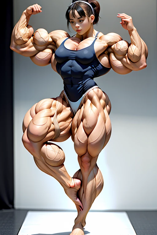 ultra photorealistic image of a naked futanari bodybuilder with a huge erection, (huge erection), (perfect anatomy:1.5), (super muscular professional bodybuilder:1.5), (full body pose:1.5), (huge muscular arms:1.5), perfect model face, beautiful gorgeous smile, (super muscular physique:1.5), (muscular female bodybuilder:1.5), (huge muscular arms:1.5), (Larger biceps:1.75), large forearms, (((narrow hips))), veins everywhere, thin thighs, (thinner legs), (larger upper body:1.5), (small pecs), muscular chest, small waist, (perfect fingers:1.2), (full body pose), (UHD 8k:1.5), solo female, realistic image, high detail, photo quality, beautiful girl, best quality, ultra-detailed, masterpiece, finely detail, style of stefan kostic, realistic skin texture, 85 mm art lens, f 1.2, sharp focus, 8 k high definition, insanely detailed, intricate, elegant, art by stanley lau and artgerm