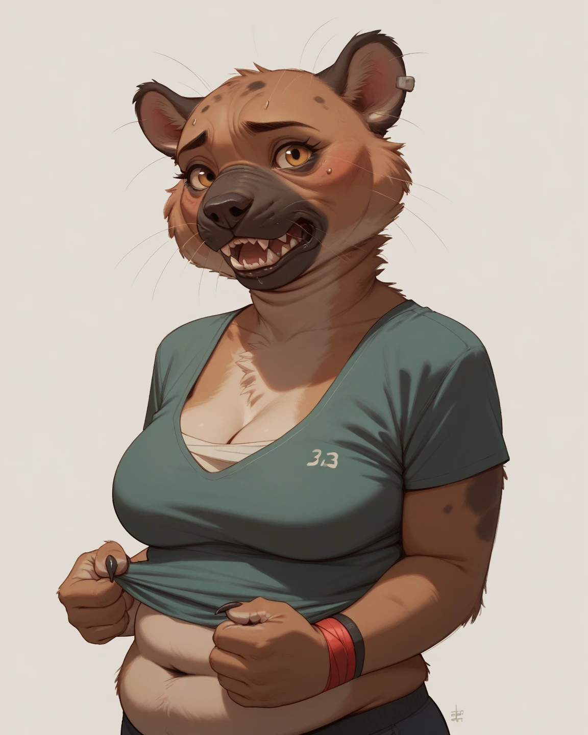 art by nomax, best quality, masterpiece,expressive, dynamic, good anatomy, attractive, breasts, sexy, side view, human girl morphing into anthro otter, human girl transforming, mid transformation, growing snout, detailed eyes, beautiful eyes, detailed fur, extreme detail, pained expression, shocked, torn bikini, long hair, solo, 