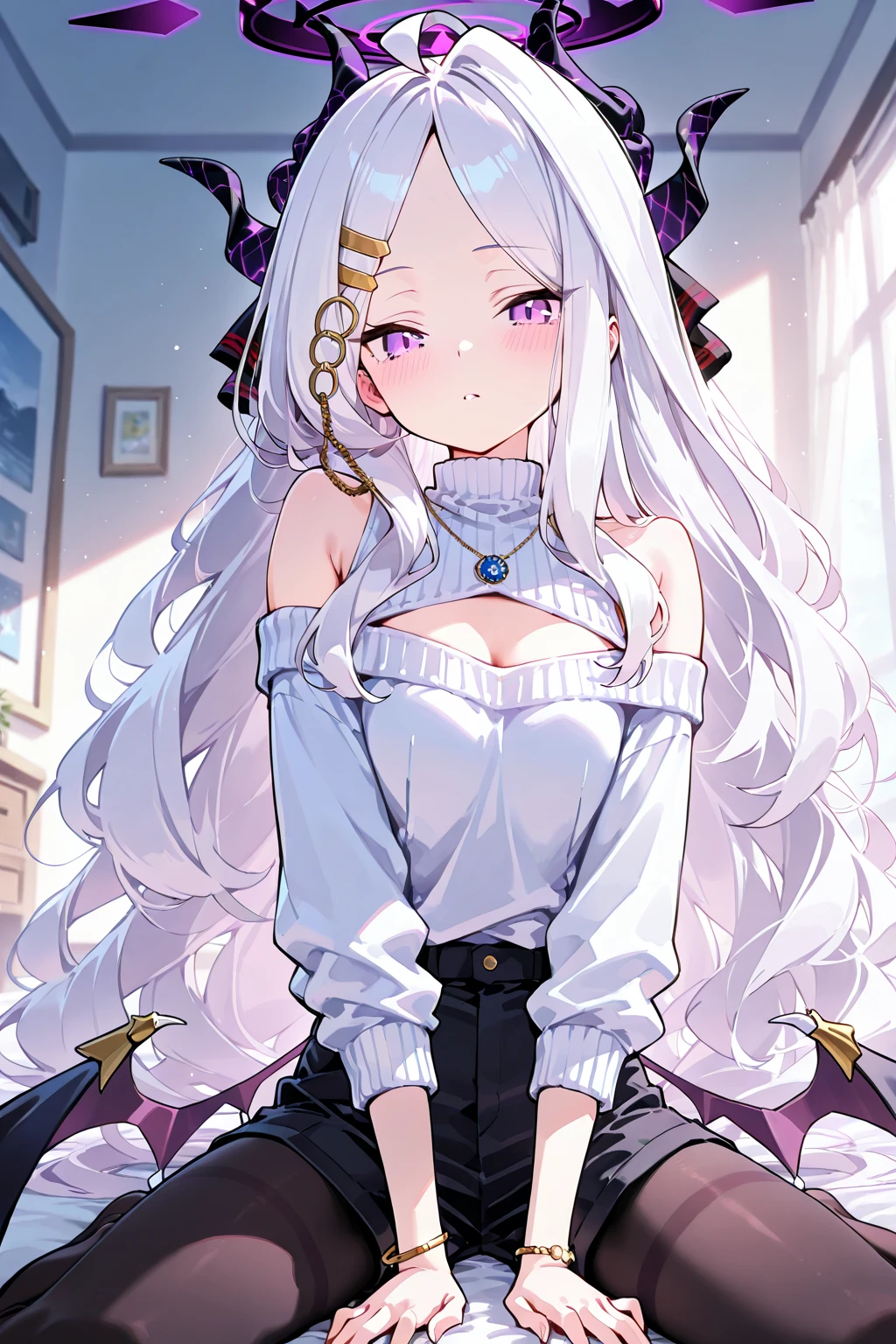 IA, vocaloid, (((negligee, nightwear))), (bedroom)