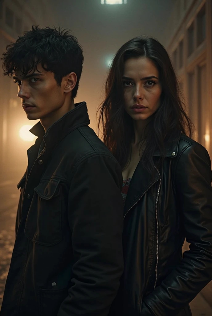 White vampires in the dark night