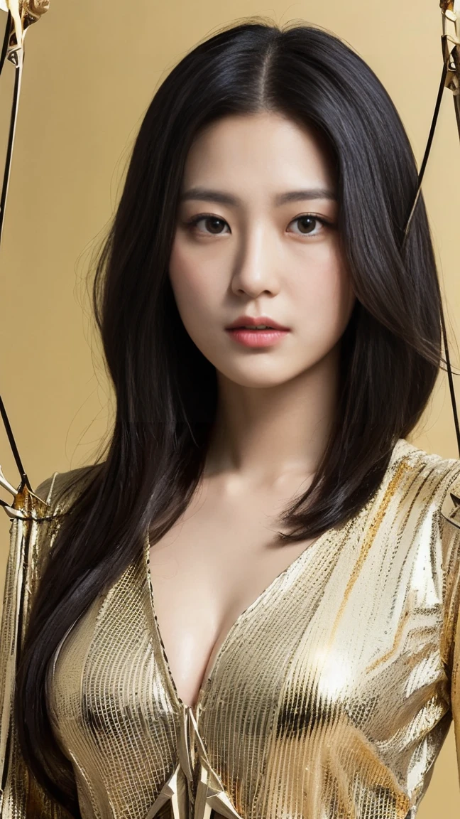 realistic, High resolution, soft light,1 female, alone, hip up, glowing skin, (detailed face), chinese armor