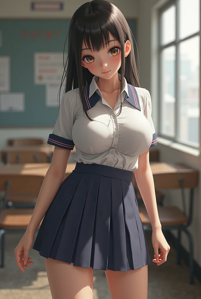 pieces fly,masterpiece,highest quality,Super detailed,High resolution,High resolution,8K portrait,unity,8k壁紙のHigh resolutionCG,unity 8k wallpaper,cute type,a bit:1.5,:1.5,Highly detailed CG unity 8k wallpaper,realistic,real person,cute type,a bit,portrait photography,shiny skin,High resolution,(16 years old:1.3),(1 girl),beautiful clear eyes,very detailed explanation,delicate face,nice lips,slender body,thin waist,thin feet,(classroom:1.6),cute type,perfect face,seriously,(blush:1.5),(cute:1.5),(black bun hair:1.3),((medium breasts:1.3)),same,(school uniform:1.2),((clothing lift:1.5)),(I have nipples:1.2)、detailed explanation,vagina,vaginaを表示,spread,feet,spread、((vagina内で絶頂:1.5))