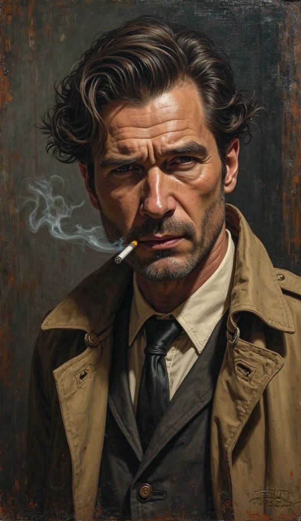 masterpiece,Clint Eastwood watercolors,(Watercolor splashes、Oozing、Blurry、Blotting、Beautiful expression using the kasure technique)