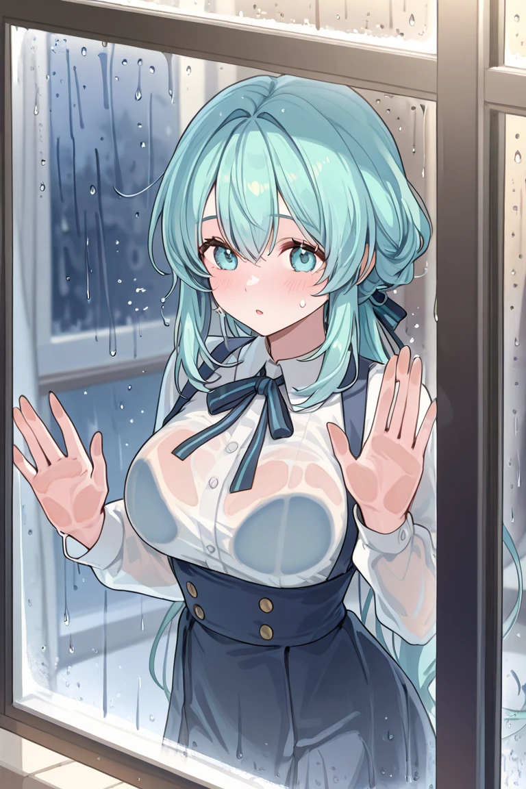 highest quality,wonderful,finely,extremely detailed CG Unity 8K wallpaper, (1 girl,wavy hair, blue eyes), (huge breasts:1.2), (black school swimsuit:1.3), (bare shoulders:1.1), (clavicle:1.1), (semen:1.2), (:1.2),(sperm:1.2), (zettai ryouiki:1.2),(constriction:1.2), (Are Standing:1.2),(Nipples),(Nipples visible), ((cum,sperm,semen)),(((cum on face))),((ejaculation semen)),((ejaculation cum)),(((bukkake))),silver hair,arms up,armpit,locker room,(((cum on body))),(((sukumizu)))