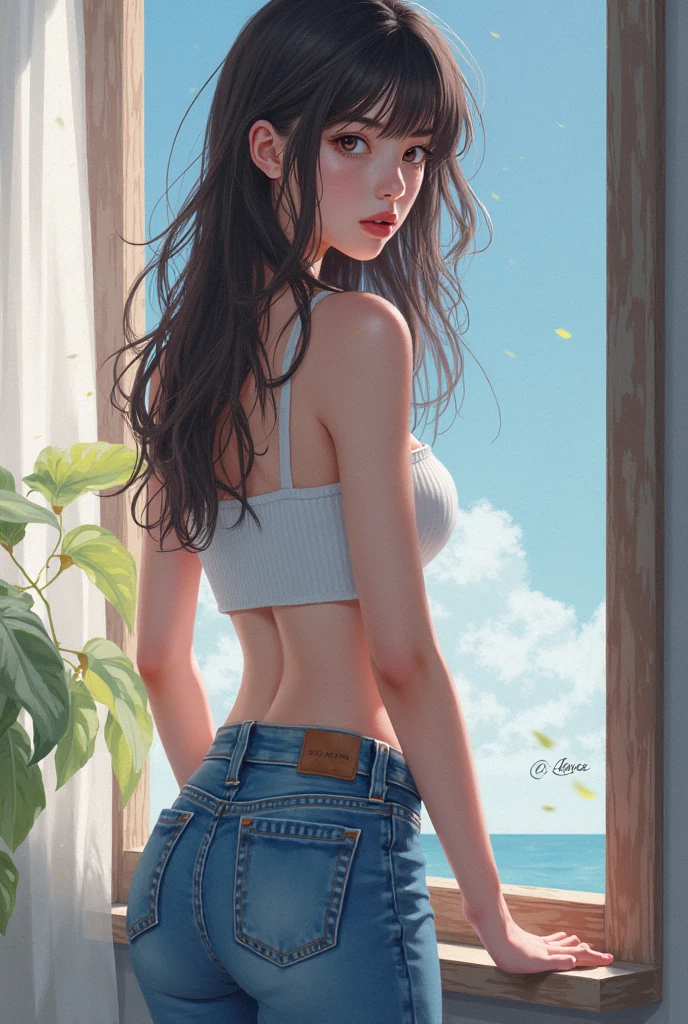 (oil painting, obra maestra, mejor calidad, ultra detallado, chico  de cabello corto, rizado , de piel morena, shorts corto 