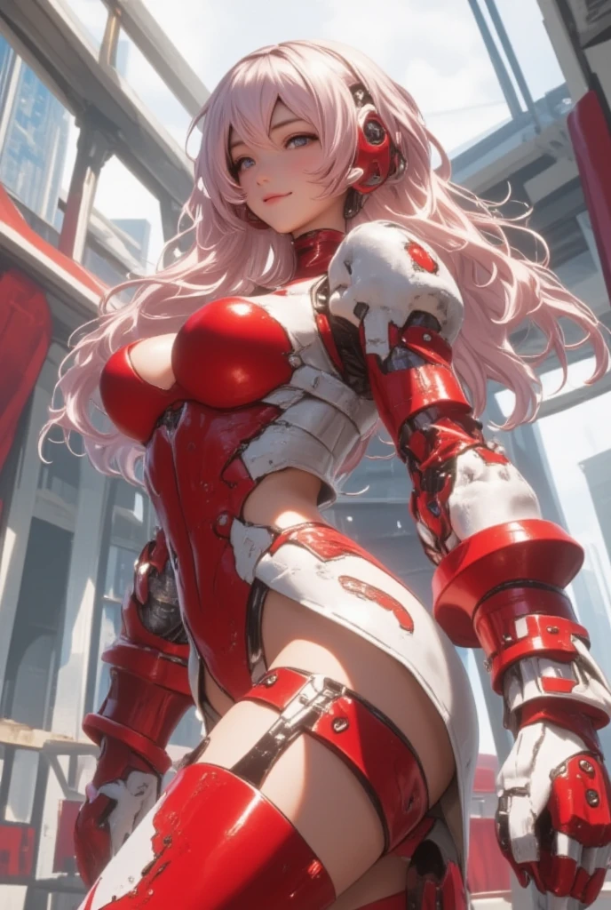 (best lighting) , (super-complex details) , 4K unified, (super-detailed CG: 1.2) , (8K: 1.2),(original), (masterpiece) , (best quality),(Masterpiece:1.4),Anime-ish high quality,(masterpiece),masterpiece, best quality, absurdres,((Masterpeace, 4k, 8k, highres)),(masterpiece), (best quality), (ultra-detailed), (an extremely delicate and beautiful), ((cowboy shot)), 1 woman, Yoru, beautiful face, detailed face, red eyes, scar on the cheek, long hair, black hair, , white shirt, black tie, dynamic pose, looking at viewer, on a aquarium, fish tank behind her, algae, marine life, blurred bottom, female focus, depth of field, full HD, high definition, high resolution , ((body builder:1.5)),temple background,(beautiful bace),(girl),(female),(((upper body:1))),from front,close portrait, random action, brush drawing image, beautiful Thai female teen, aged 20, dynamic fighting action pose with pink advanced sci-fi pistols, long light grey hair with advanced goggles, slim fit sci-fi glossy pink-grey diving suit with grey legs and white weapons holster on thighs, white sleeves, pink shoulders armour, pink gloves, pink smoke explode, white background, 8k resolution,(Masterpiece: 2), (very detailed: 2), (beautiful: 2), germanic