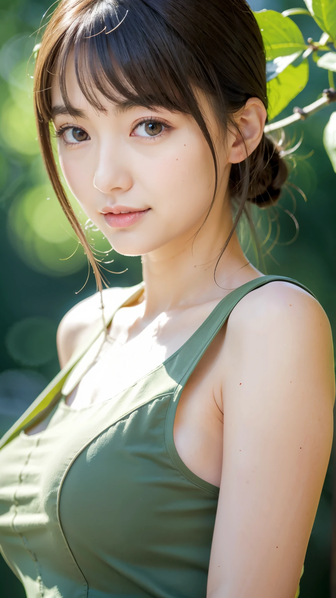 , Beauty, lots of cows , close up, Blushed face, Crouching, wet,
