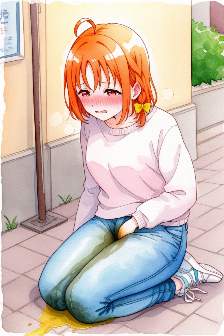 score_9, score_8_up, score_8, semi-realistic, 1girl, fingering, masturbation,  ahegao, female ejaculation, pussy juice,<lora:Smooth Anime Style LoRA XL:1>   <lora:mak1ma0XL_Pony_v1:1> 1girl, mak1ma0, red hair, long hair, ringed eyes, braided ponytail,black coat, black pants