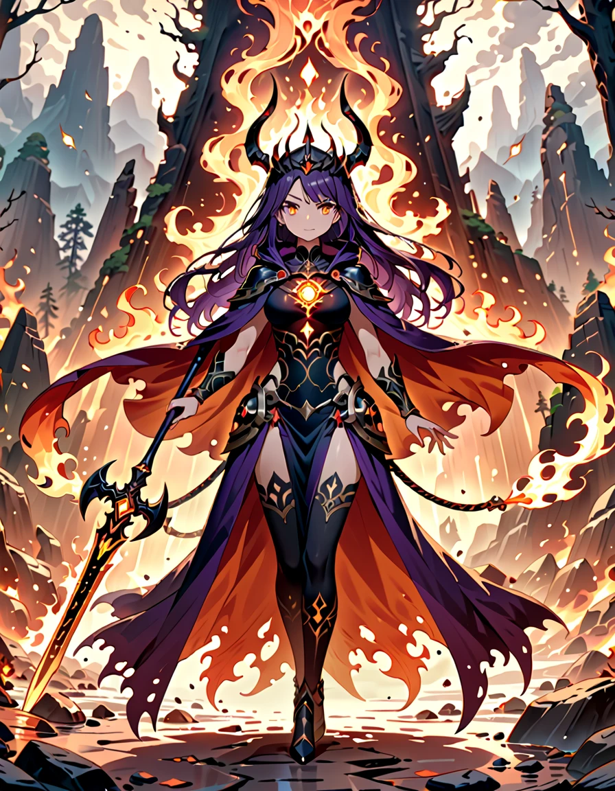 (((masterpiece, best quality, high detailed, 8k))) Design a layout showcase Gaming character, (1girl). Red|Black clothes, stylish and unique. ((showcase weapon:1.4)), enchanted sword. (masterpiece:1.2), (best quality), 4k, ultra-detailed. (Step by step design, layout art:1.5), (luminous lighting, atmospheric lighting). warrior, ((glove full hands)), (((revealing clothes:1.3))), vambraces, armored legwear, (((full_body_shot:1.4))). {In a mystical forest}, (devil:1.3), (pure black skin:1.3), (dynamic angle:1.2).
