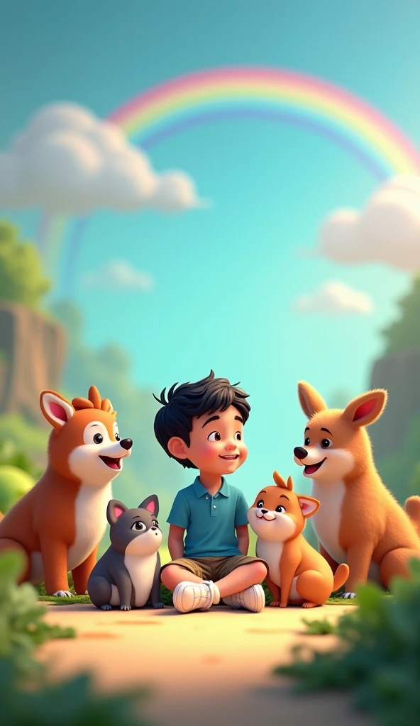  A child had to find a balance between his social life and his responsibilities.. Andrés began to spend time with his four dogs again
