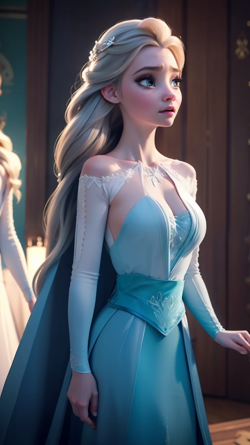 Young Elsa is very hot. busty. cutout. production