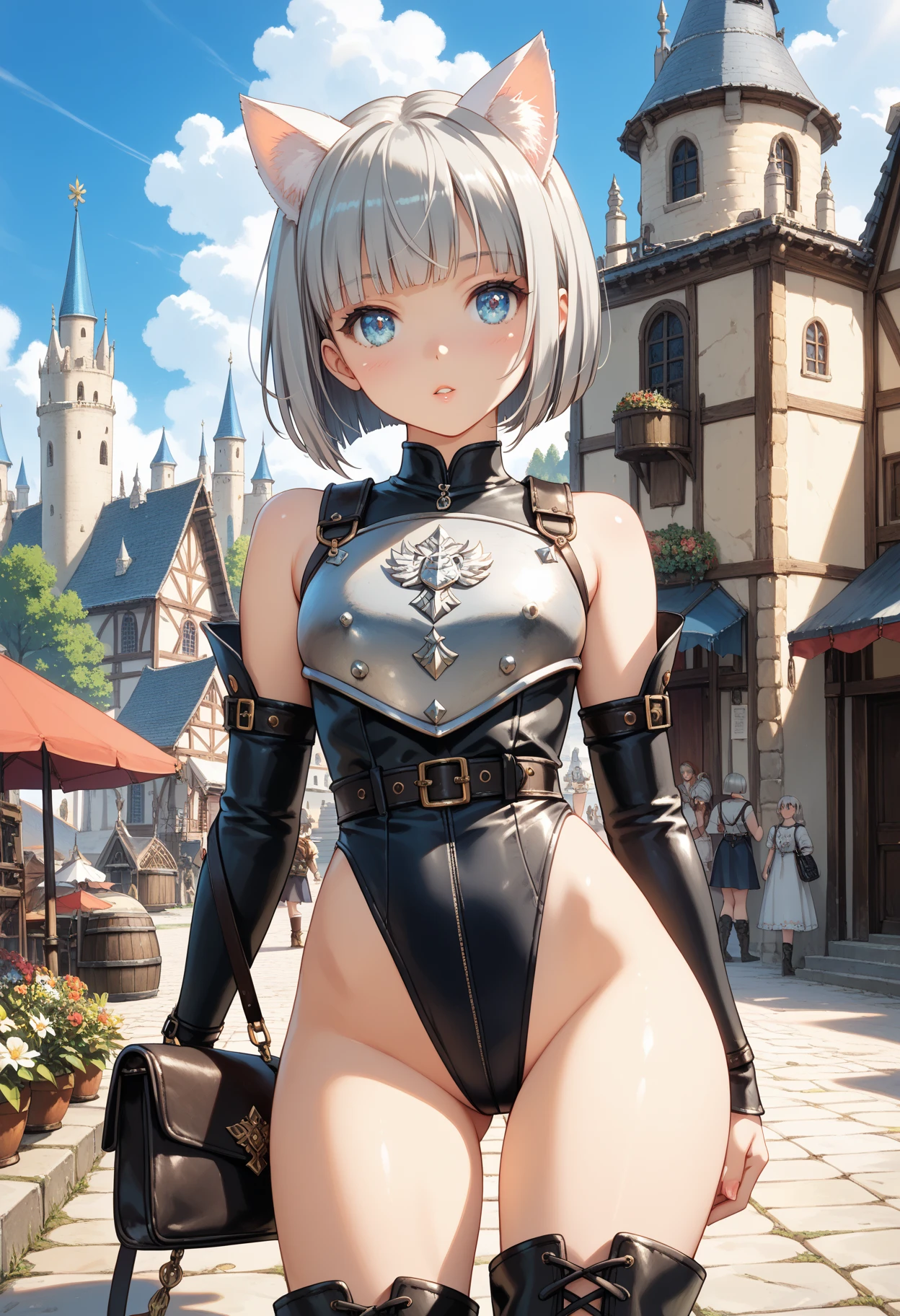multiple girls, 3girls, standing, giantess art, highly detailed giantess shot, giantess, most detailed, perfect face, two legs, five fingers, short hair, beautiful girl bigger than a skyscraper, wearing rimless glasses, smiling, huge breasts, underwear, maid bikini, stiletto heels, under heavy attack, seaside metropolis, ocean, numerous miniature warships on the sea, very small metropolis, miniature metropolis, full body depiction, GTS, giga giantess gigagts,, trampling city, crush city, tiny city, micro city, high resolution, best quality, masterpiece,
