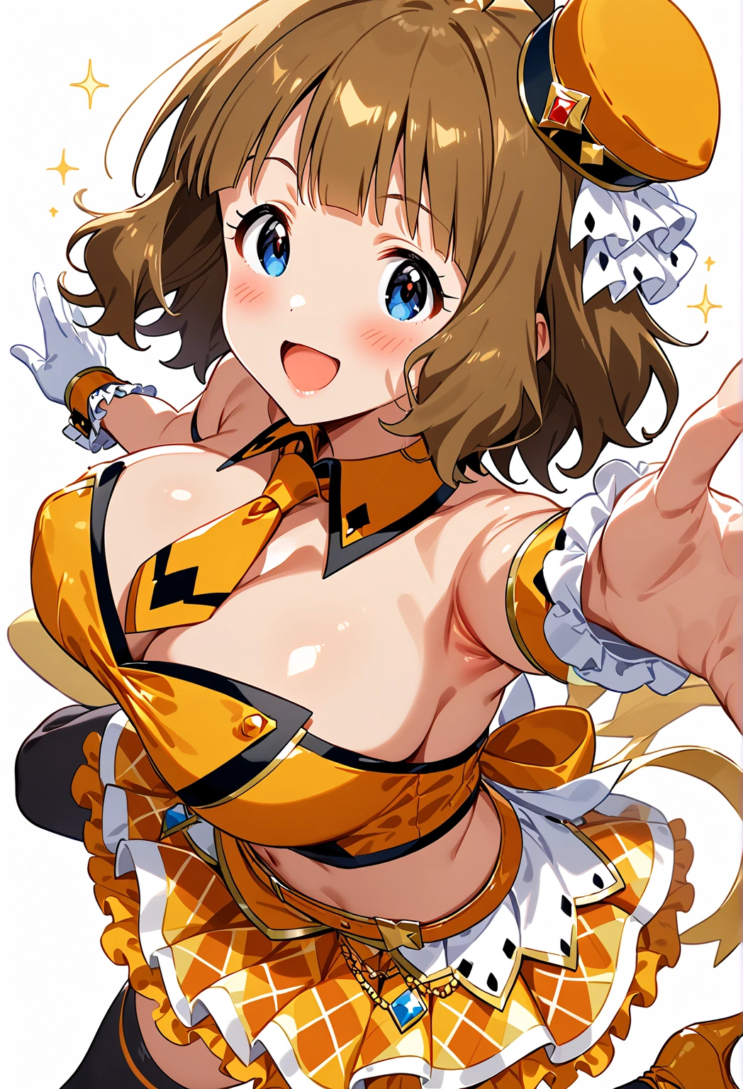 Mirai Kasuga, (highest quality, 8k, masterpiece, Very detailed:1.2), (Lens flare, Particles of light, Shine), Big Breasts, smile, Open your mouth, masterpiece, highest quality, Very detailed, High resolution, Very detailedなCG, (Official Art), Off the shoulder, White idol costume, White ruffle skirt, (Embarrassing:1.1), (blush:1.2), Open your mouth, ((Spread your legs))(shout:1.1), (Moving lines:1.1), blue sky, summer, Sandy Beach, Cowboy Shot, (((Browsing Caution))), ((gang rape, Two boys)), Nipples, Embarrassing, From below, (((Lift your shirt))), (Embarrassing:1.1), (blush:1.2), (orgasm:1.2), charm, (shout:1.1), (Move a row:1.1), Sweat, Heavy breathing, Expansion Division, missionary, One boy, penis, Lie in, Vaginal, throw, Spread your legs, Sex,