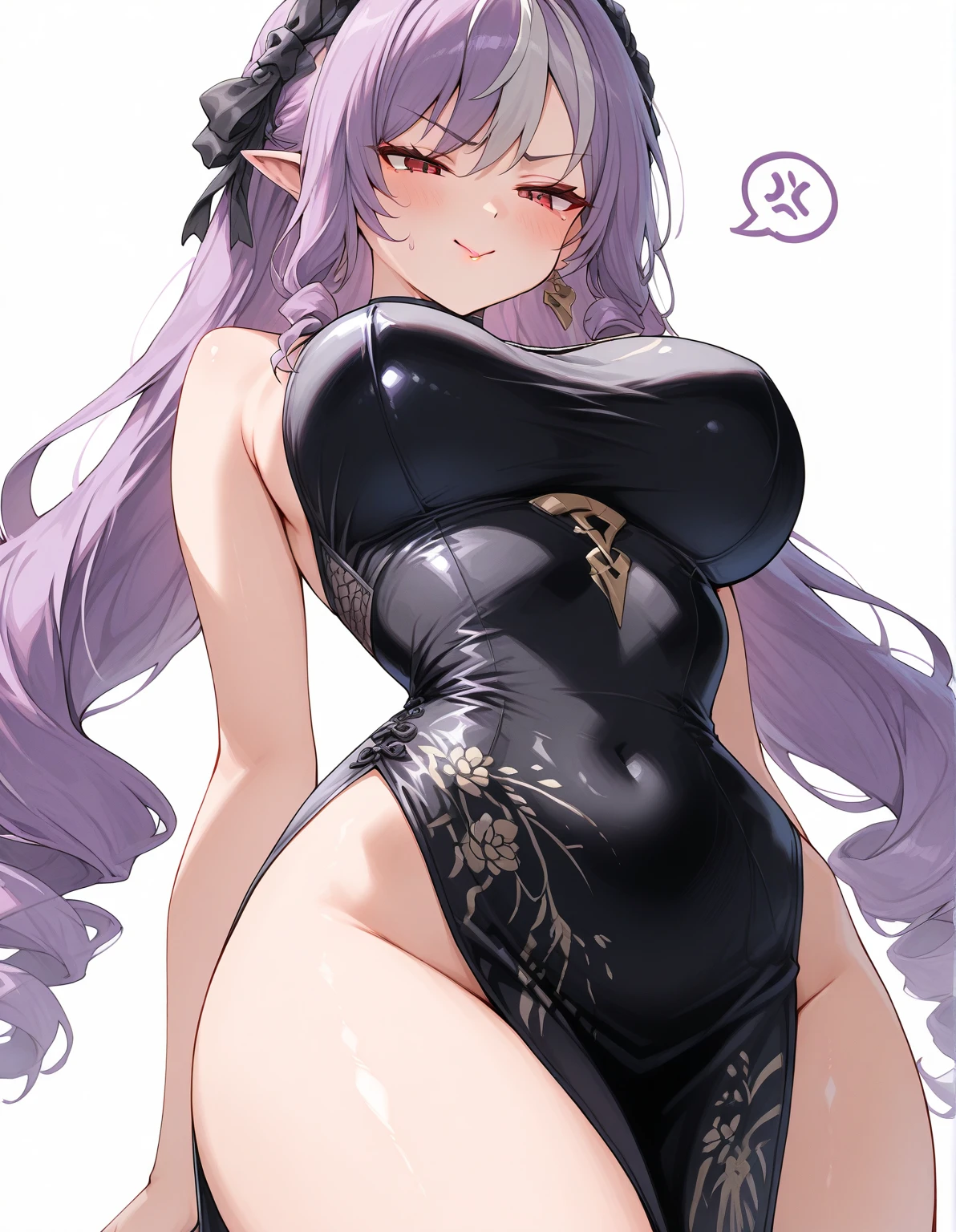 (Very detailed best high quality image, very detailed background, very detailed character and image) character alone, multiple views: front view, back view
1elfwomanmilf: silver hair, long spiky messed silver hair with golden ahoge, purple eyes, pointy short elf ears, pale white skin, very beautiful face, absolute beauty, voluptuous figure, big breats, big butt, slender beautiful arms, beautiful legs, seductive smile, seductive eyes, (purple and golden one-piece swimsuit, holding with one hand a pink towel)
Scene: she stands at a beautiful pink and green natural garden with a golden fountain with clean water