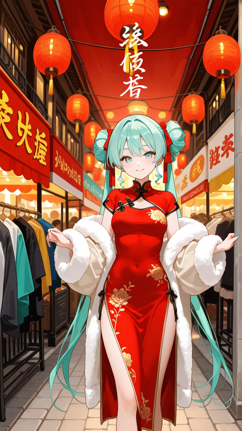 Blue Hair,blue eyes,Cat ears,girl,Girl,Small breasts,Long Hair,Twin tails,ta,Small breasts,Bright smile,Looks like 13 yan Musume,short,目のhighlight,Sexy thighs,Attractive thighs,Please show me your armpits,Your eyes are so beautiful,highlight,とても美しいhighlight,Chinese clothing,Chinese restaurant