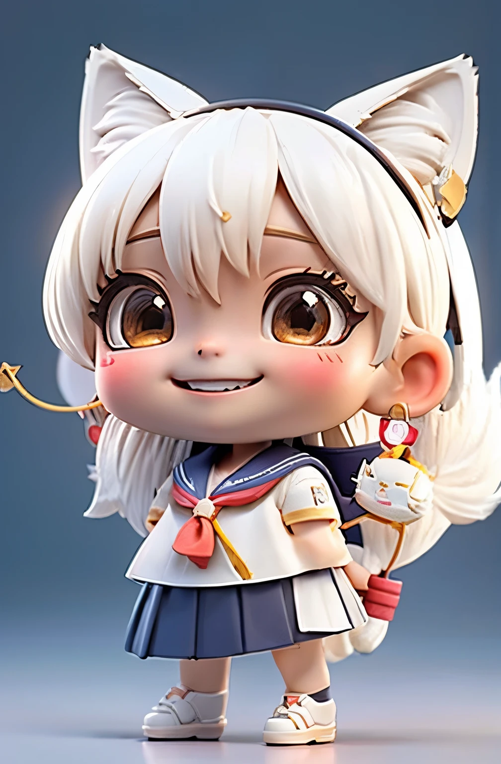 1 girl, Japanese high school girl, ((uniform, sailor suit)), (Walking the streets of Shibuya), (white cat ear headband with earrings),((smiles))masterpiece, best quality, best quality, Movie Lighting, ( Stereo lighting ), extremely detailed CG unity 8kの壁紙, Concentrated, extremely detailed, is overexpressed , photorealistic, sharp concentration in nude clothes, absurd, (high resolution:1.2), (high contrast for genital insertion), photo volume unblock, Detailed and Complicated, instagram, portrait, very detailed, digital painting, art station wearing a riff, Concept Art, smooth, sharp concentration in nude clothes, illustrations, Movie Lighting, staring at viewers, (standing), ((Hipshot:1.6))