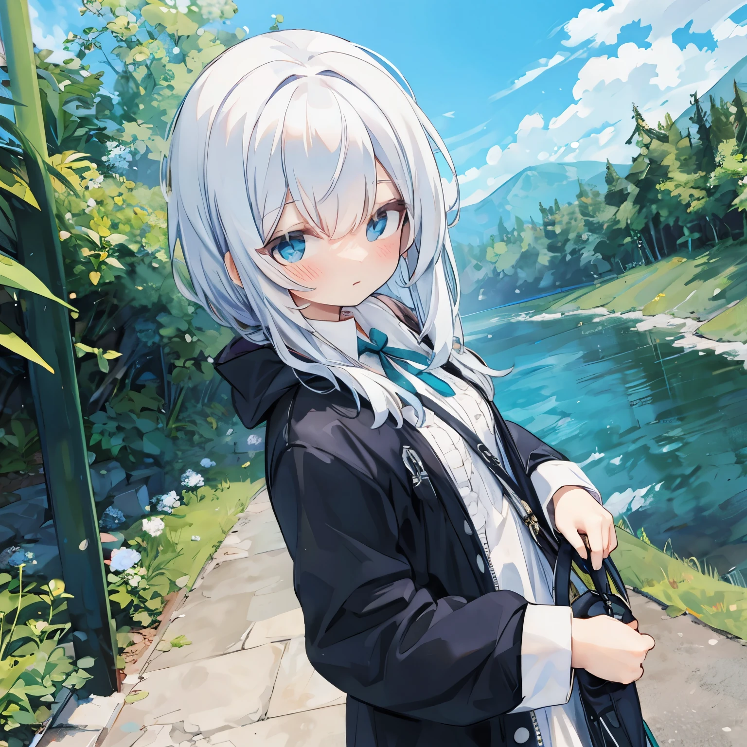 #quality(8k,very detailedCGユニットのwallpaper, masterpiece, high resolution, top-quality, top-quality real texture skin,surrealistic, Digital Paint,increase resolution,RAW Photo,最高のquality,very detailed,wallpaper), solo,#1 girl(cute, cute,small ,floating hair,white hair,Shiny Hair,curly hair,short hair,Wow hey,eye color Space,big eyes,pale skin,breast,Dynamic Angle:1.4,detailed face,Bored face,small wings from her back:1.4,I'm wearing white ,full body),#background(simple,Space,Many stars,Flowers Bloom,backlight,colorful, petals,octans),nsfw,close-up face,Draw the body correctly