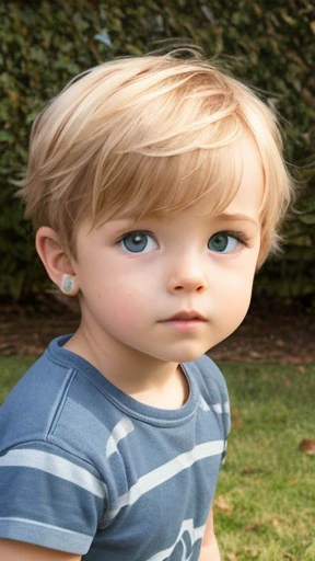 Image d'un bébé d'environ 8 mois pour une histoire dans une vidéo YouTube au format Pixar, c'est le petit Eric, C'est le parrain, Il est sortant, Joueur et se lève pour beaucoup de choses, cheveux blonds courts