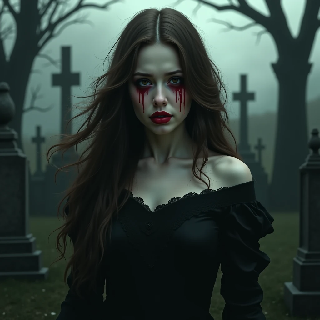 (red scales, scaly body), halo, black wings, fallen angel, black hair, loose waves, red eyes, Full cover, No body exposed, there is a woman with blood on her cheek, vampire woman, with fangs, vampire portrait, vampire woman, vampire woman, scary vampire, scary look, portrait of beautiful vampire, vampire, carmilla vampire, androgynous vampire, beautiful vampire, dark vampire, portrait of a vampire, evil look, portrait of a vampire lady, fairground rides, night sky, many lights in the background, 8k, best quality, masterpiece, ((bangs)), long hair, blonde hair, photographed by another person, (8K, Best Quality: 1.2), (Masterpiece: 1.37), (Photo, Photo, Realistic: 1.37), (Ultra High Resolution), Walking Pose, Front Shot, Slow Motion, (Crazy Detail, Bloom: 1.5 ), ( Premium High Quality, Alessandro Casa Grande, Greg Rutkowski, Sally Mann, concept art, 4K), (Simulation: 1.2), (High Definition), (Detailed Student: 1.1), Detailed Face and Eyes, Masterpiece, Best quality, (Very detailed in photography: 1.1), (Young woman: 1.1), Sharp, (Perfect figure: 1.1), Realistic, Realistic shadow, 3D, (Temple depth: 1.2), Photo Canan EOS R6, 135 mm , 1/ 1250 sec, f/2.8, ISO 400,