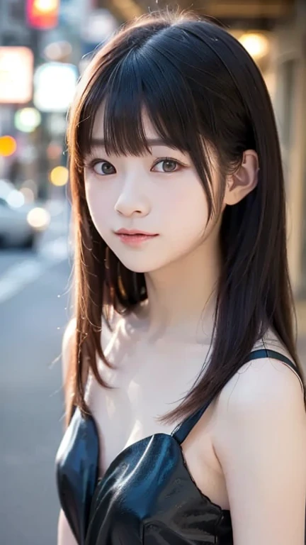 Best Quality, Focus, Soft Light, Black Hair, (Japanese)), (Blouse), (((Front, Young Face))), (Depth of Field), Ultra High Resolution, (Realistic: 1.4), RAW Photo, Upper Body