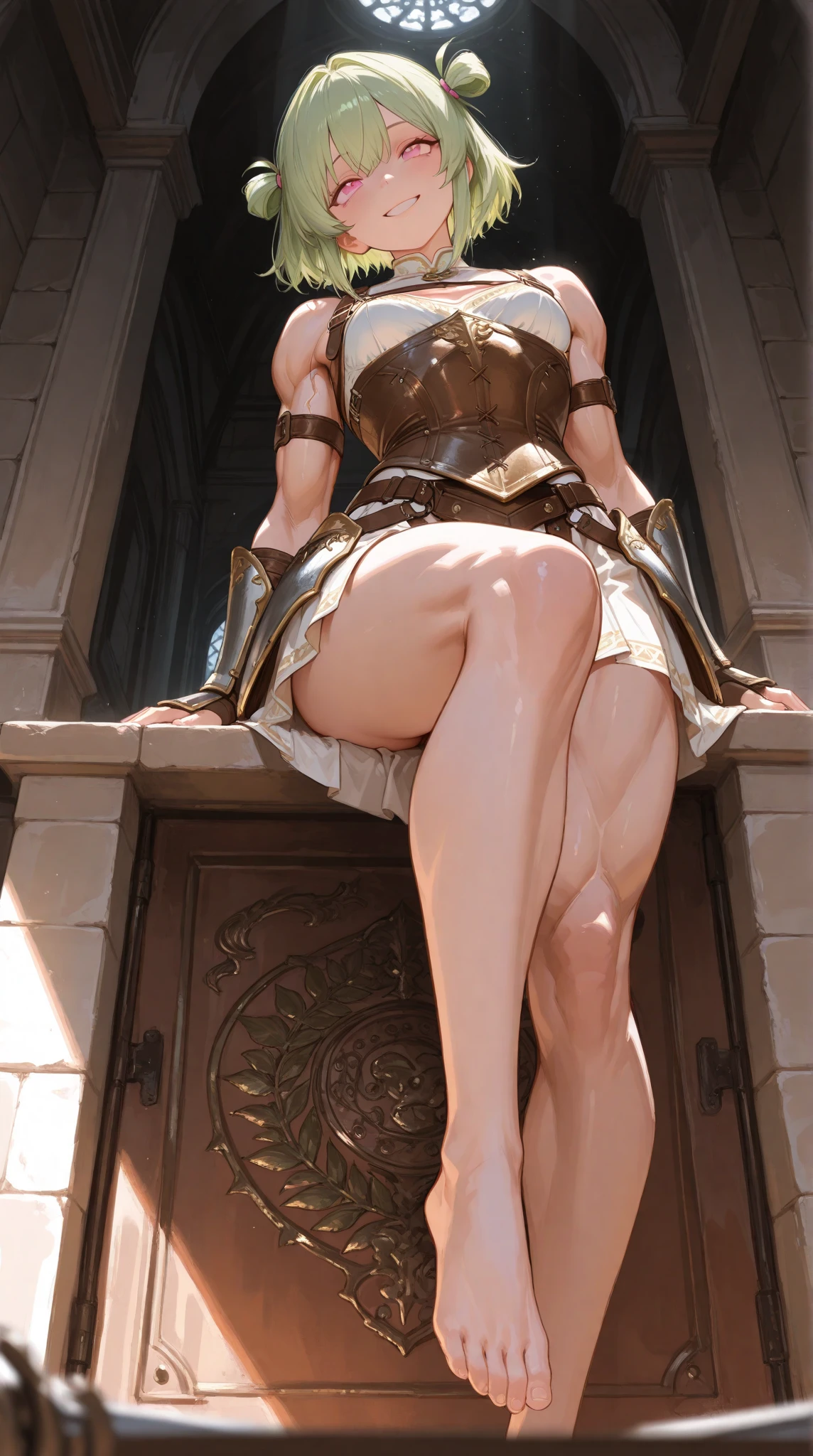 1boy and 1girl, Angle from the front、close up
foot, Angle from below, The girl bends forward to show off her breasts、(Tanned shiny black skin:1.6)、Squint your eyes, ((Narrowing his eyes and grinning with a devilish smile)), ( girl), blondes、Twin tails、forehead、ギャルのネイル、Small breasts, ((yellow bikini armor))、At the camp、((footjob)), 1penis, under hair, ((eject cum)), (cum to foot)、((Amazon Position)), (The boy has his legs open)、(The girl rapes the boy),