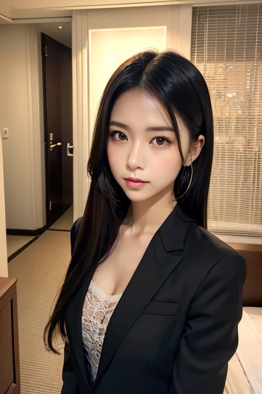 1 Girl, (Watch Viewer), (Bokeh: 1.1), Parted Lips, Expressionless, Realistic, Black Tight Mini Skirt,
business suit, OL, thin thighs, small buttocks, beautiful legs, delicate, Japan fashion model, thin face,
Best quality, (photorealistic: 1.4), ultra high resolution, big mini skirt, black suit and tie woman, suit girl, suit girl, strict business suit wearing, business suit wearing, business suit wearing, black business suit wearing, Japan woman fashion model, black business suit wearing, fashion suit wearing black suit wearing black noble suit, Business suit wearing, black slim clothes, woman posing for photo, beautiful Japan girl face, asian beautiful face, young cute one asian face, beautiful asian girl, girl cute little face, beautiful young korean woman, Japan facial features, young adorable korean face, gorgeous young korean woman, young asian girl, beautiful korean woman, Beautiful asian young woman, standing facing forward, composition visible from above knees to head, knees visible, camera gaze, standing, full body shot, hyperrealistic, front shot full body, bare feet, (face only LoRA applied, bare feet)