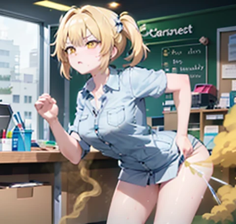 (((Browsing Caution))), (Magazine Cover:1.8)、pretty girl, highest quality、超High resolution、High resolution、Extremely detailed CG、8k unit wallpaper、、Beautiful details,Platinum Blonde Hair、(((school uniform)))、(((Super shiny panties)))、((( Super shiny skin ,Pleated skirt , Cleavage , )))、(Shiny body,:1.5)、 Embarrassing、(Ahegao:1.5)、(Sticking out tongue and drooling)、shy、((From belowの超クローズアップ:1.5))、From the back, From below, Thighs、(Big Ass), (Stick your butt out), ((Big Anal)), Bent over, On all fours,