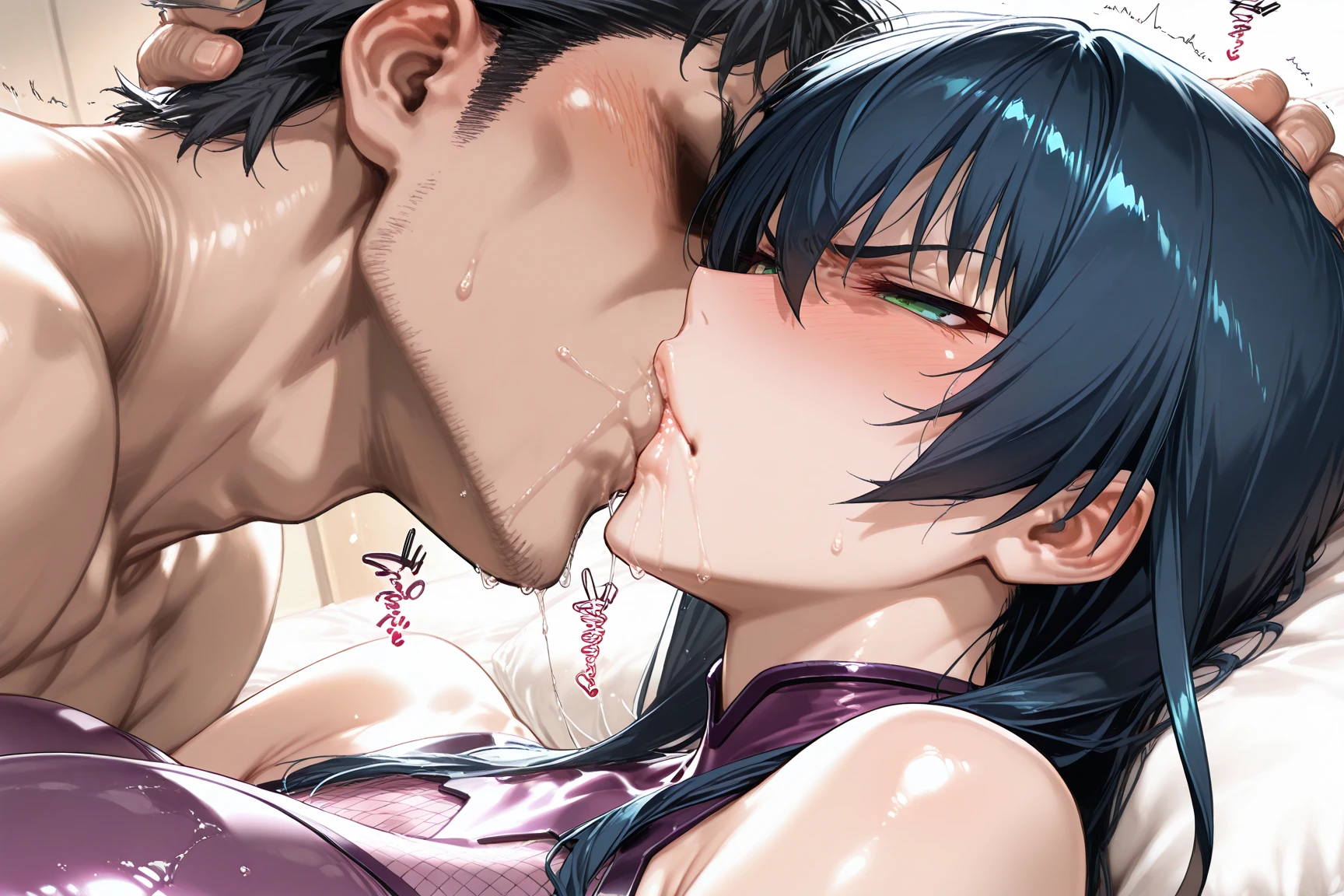 score_9, score_8_up, score_7_up, source_anime, small breasts, naked, open outfit, 1 kid, 1 girl, naked, penis grab, 1 penis, suck penis, very many cum shots, small penis, Pieck - Attack on Titan - Shingeki no Kyojin