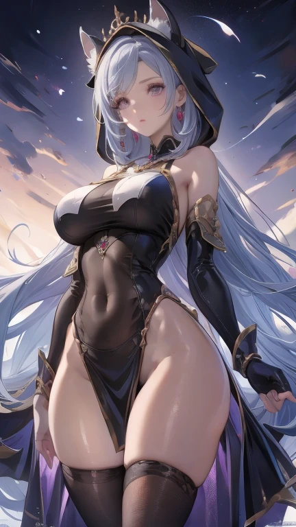 ((Best quality)), ((masterpiece)), (detailed), acheron nude