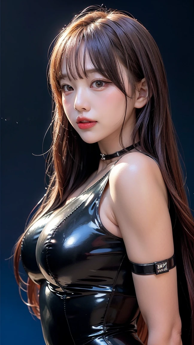 8K, Ultra-high resolution, highest quality, masterpiece, Surreal, photograph, 1 girl, (16 years old:1.3), pretty girl, Cute face, Beautiful eyes in every detail,masterpiece,Anime girl standing on a city street wearing a leather skirt and black erotic underwear, Ilya Kuvshinov with long hair, Guviz style artwork, Anime Art Wallpapers 8K, Gwitz at Art Station Pisif, Gwiz at Pisive Art Station, Cyberpunk anime art,Bold Pose、Look at the audience、beauty,Long neck、Smile a little、Please close your mouth and laugh、(((Ideal body proportions))),A cup small breasts :2,、Portraiture:2、Perfect Anatomy、Vivid details、detailed、Surreal、Light and shadow,Strong light,Fashion magazine cover,Thin lips