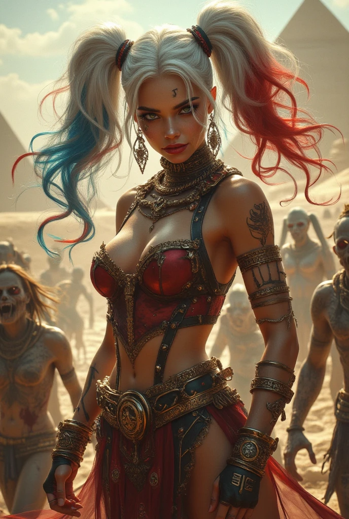 (((mulher))), (((melhor qualidade))), (((obra prima))), (((adulta))), Uma guerreira mulher de 35 anos com corpo perfeito, Brooklyn Gladiators, (( under boobs )), quase nua no estilo selvagem urbano de Simon Bisley para a capa da revista Heavy Metal, cabelo loiro, Minimum clothing, armadura (azul escuro com estrelas brancas e vermelho com listras brancas), cheio de pontas e rebites manchadas de tinta, tatuagem de estrelas de 5 pontas, (((corpo inteiro))), cabelo preto curto com franja branca cobrindo a testa