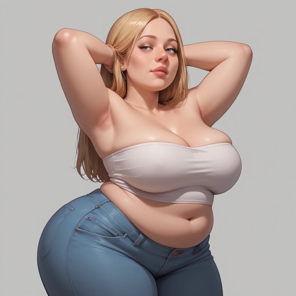 (best quality), big head, (1girl with gigantic breasts:1.3) Cardigan , Panties , White Pale Skintone , Blonde Hair , Body Goals , Sexy , Pretty Girl , UHD , 8K