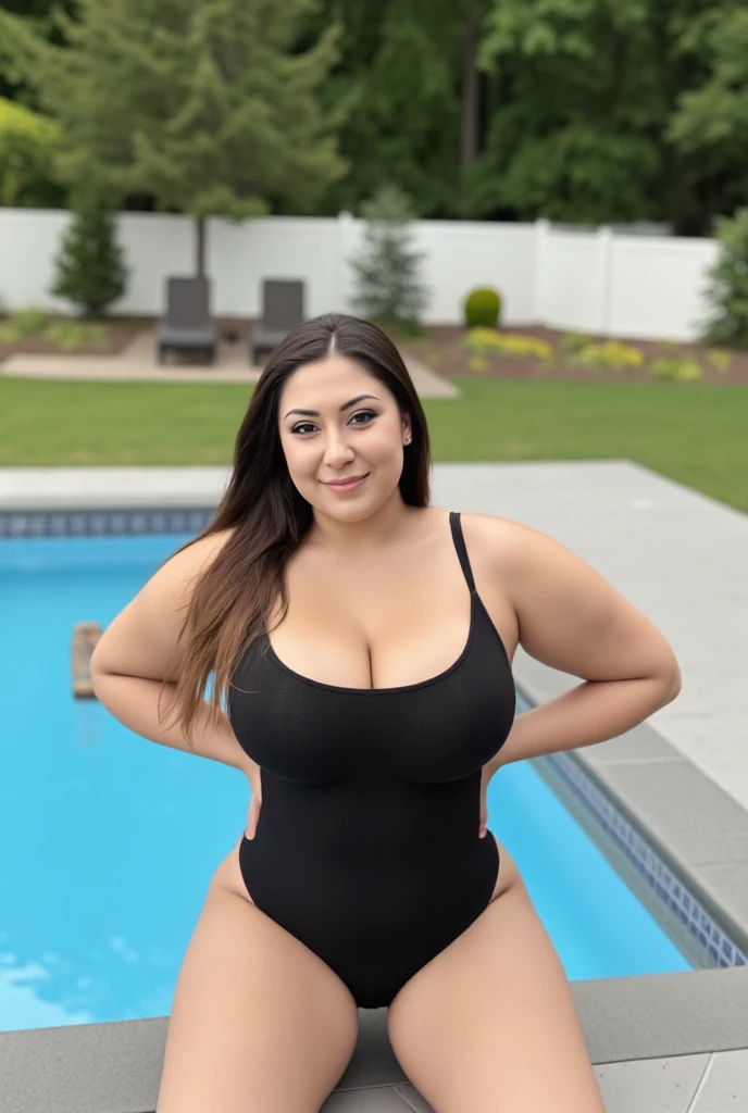 (Two Heads), brunette woman with big breast, 32 years old, in a club, brunette goddess, instagram model, busty, wearing glasses pale skin,, a gorgeous brunette ,cute freckles, straight hair, massive breasts, thick, chubby, fat stomach, visible curves, pale skin, beautiful woman, hyper realistic, 1girl, 30 year old woman, (droopy breasts :1.3), (long brown hair),etailed face, detailed lip visible curveat, cleavage, c body:1.2), tight dress, beautiful shiny curly black hair, african, darkskin, dark blue eyes, cute freckles, tanskin,sexy woman, ,unathletic, smiling, full body, realistic, detailed, chubby, visible curves, wearing a one piece swimsuit, at a pool