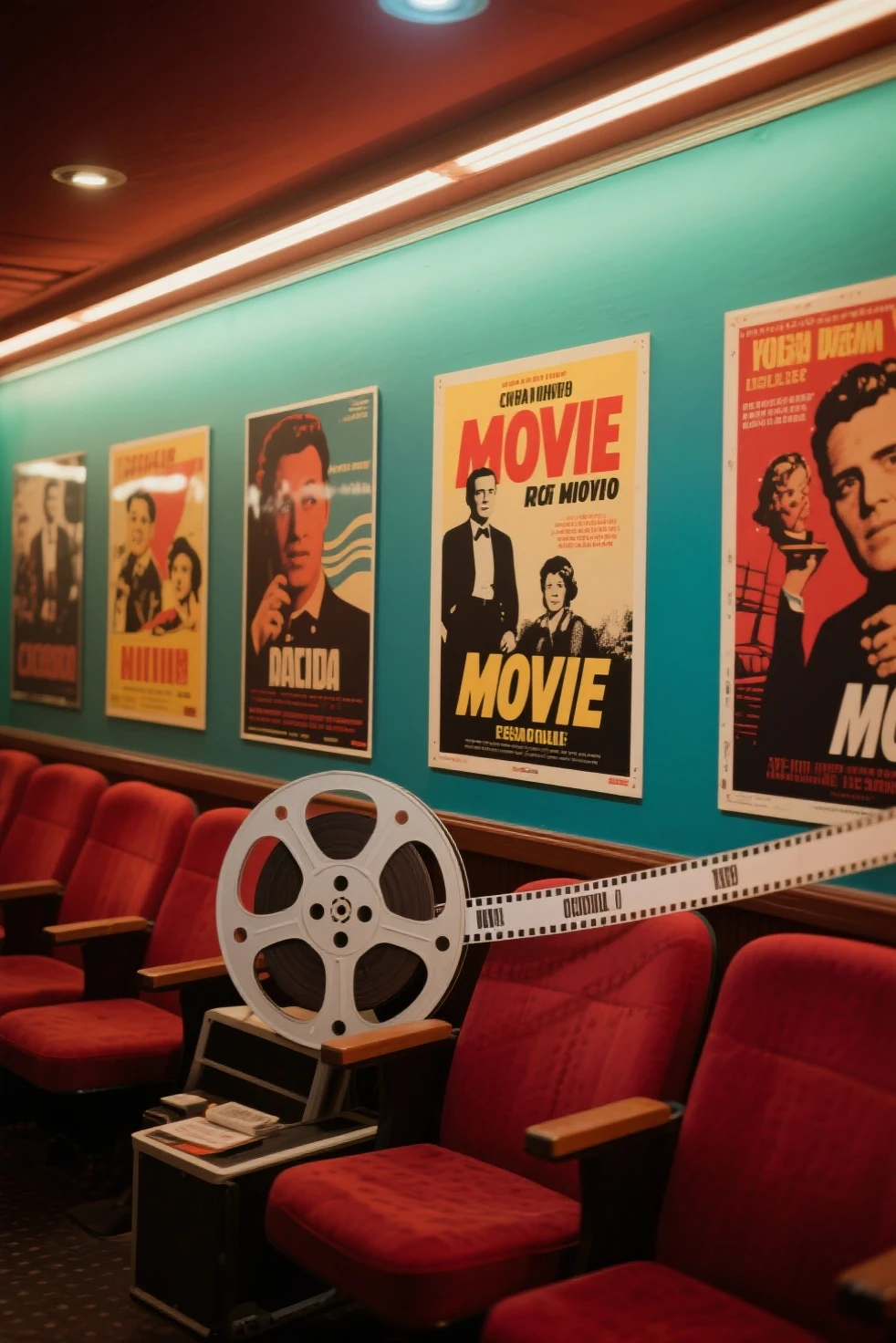 Creation of a retro movie and poster