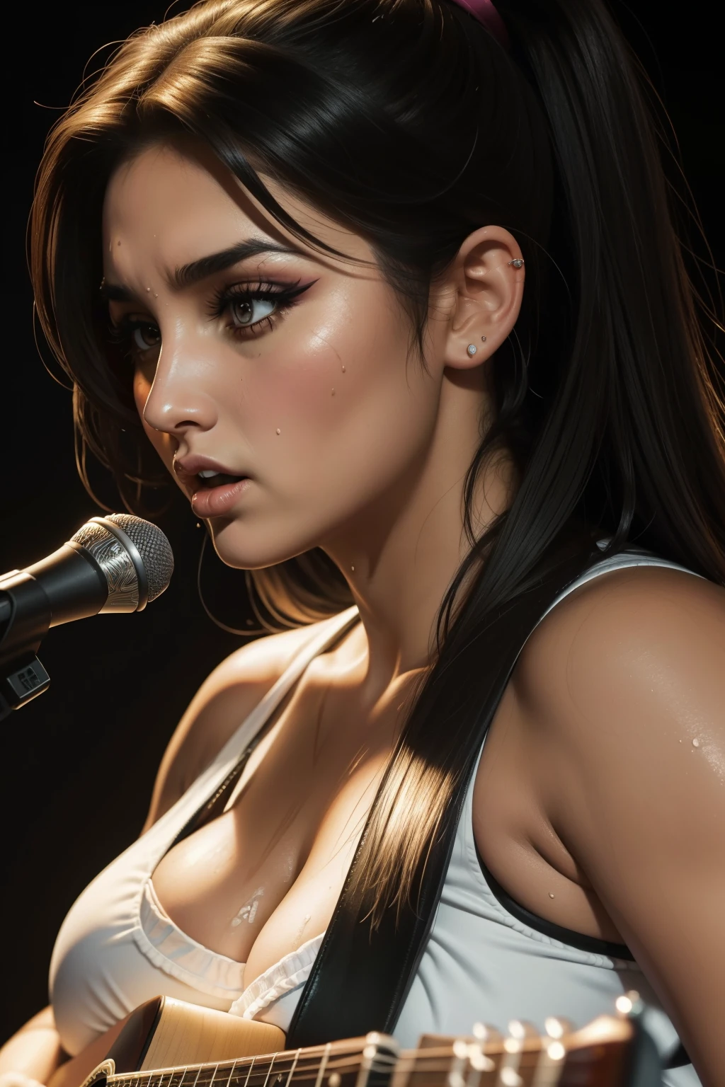 AW, singing, photography, trending on artstation, sharp focus, intricate details, by greg rutkowski <lora:AW:0.8>