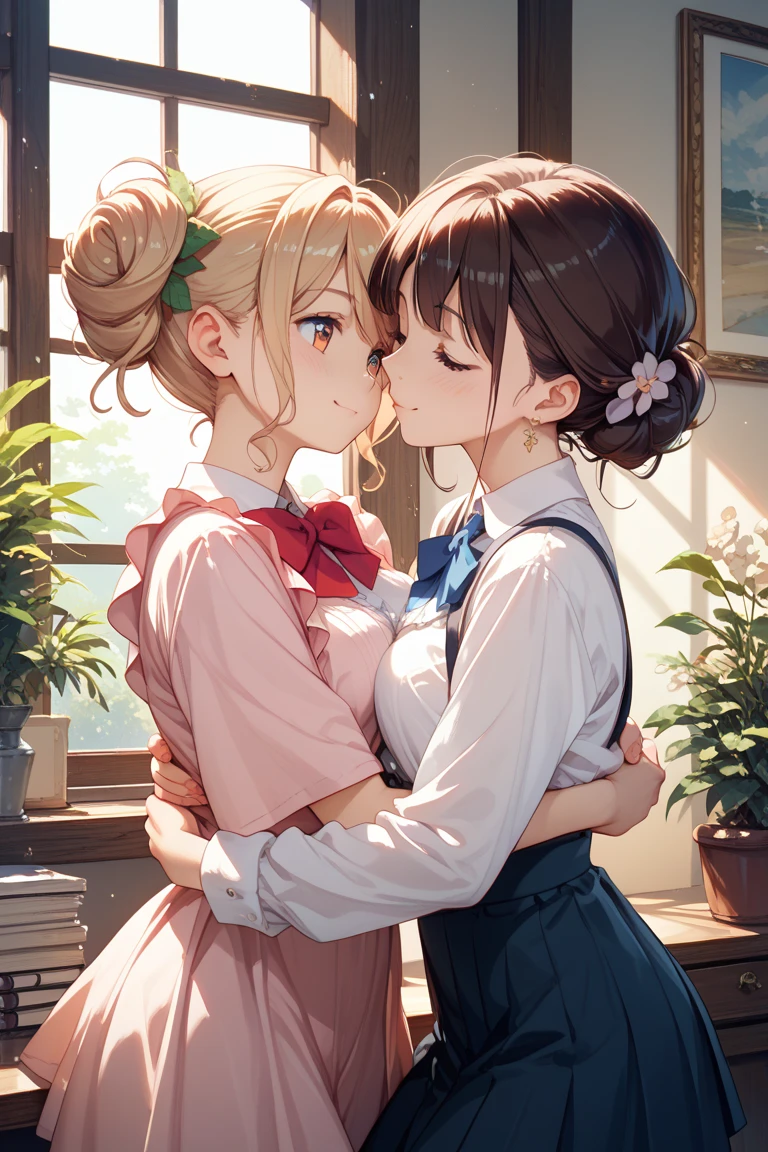 , A girl, lesbians ??? , kisses , beautiful