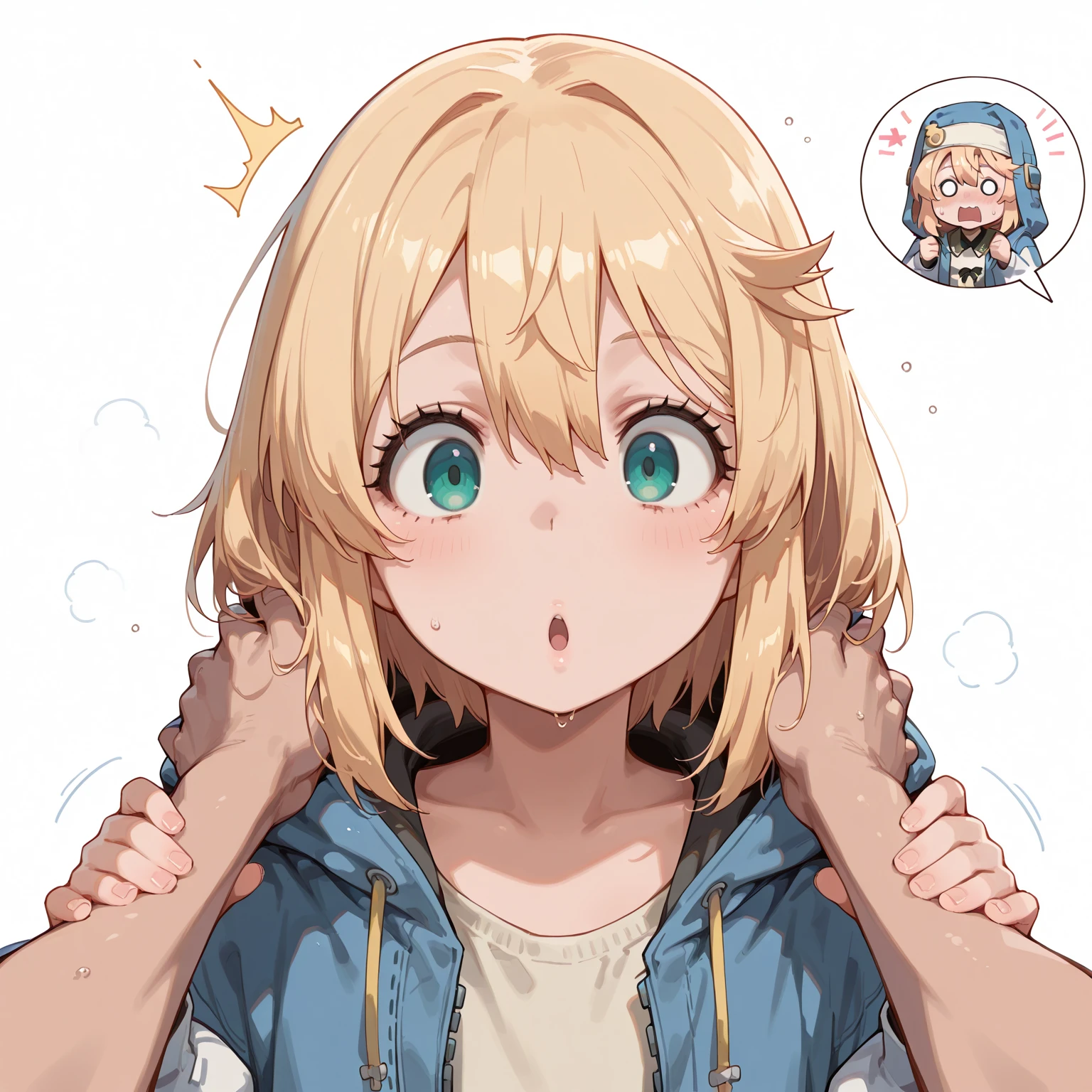 Browsing Caution,(Petite),((Cute man's daughter))only),((Groin bulge)),seiza,Blonde woman with low pigtails,lips,Sweat,White Breath,hoodie,The gaze of the viewer,A begging expression,Showing off erect penis,Begging for a blowjob