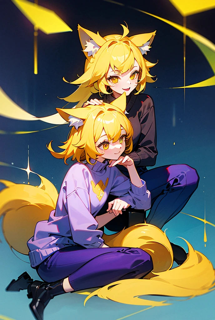 ((Obra maestra, La mejor calidad)),(Luz compleja),1child, solamente , Yugi Muto, cabello negro, Chaqueta en los hombros, collar piramidal, Colgante grande, Camisa sin mangas, Rompecabezas del milenio, serio, Ojo brillante de Horus en la frente, pantalones azules