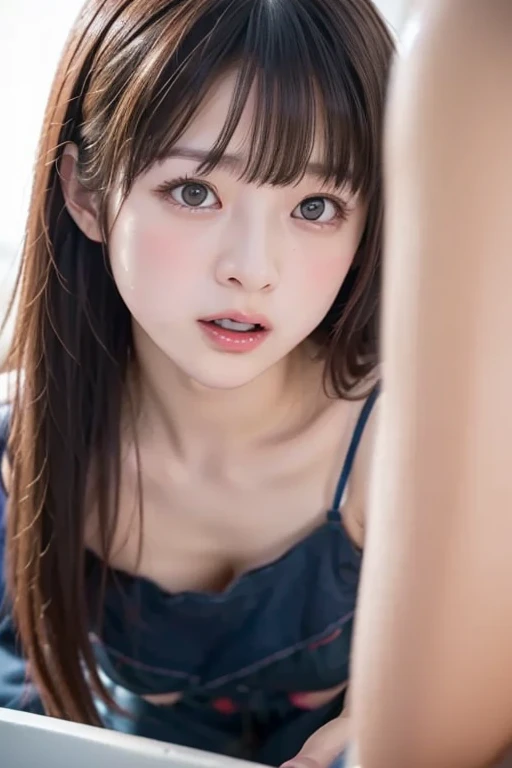 masutepiece, Best Quality,
Ultra-detailed, finely detail, hight resolution, in 8K,
((Photorealsitic:1.4, Raw photography, 超A high resolution,Top image quality: 1.4)),
Wallpaper,
((Composition including perfect whole body)),
Beautiful detailed eyes, Natural Color Lip,
((toppless:1.5)),
((Random and cute hairstyles)),
((Random and cute poses)),
((Colossal tits、cleavage of the breast:1.2)),
((Random One Piece:1.5)),
((Knitwear with random design:1.3)),
((breastsout、under look eyes、Mole on the arm:0.9)),
((from the front side)),
((lying on the bed)),
((Random and cute facial expressions)),,
(())
very detailed and professional lighting、
((Random and cute facial expressions:1.5))、
((thigh visible、I can see panties:1.5))