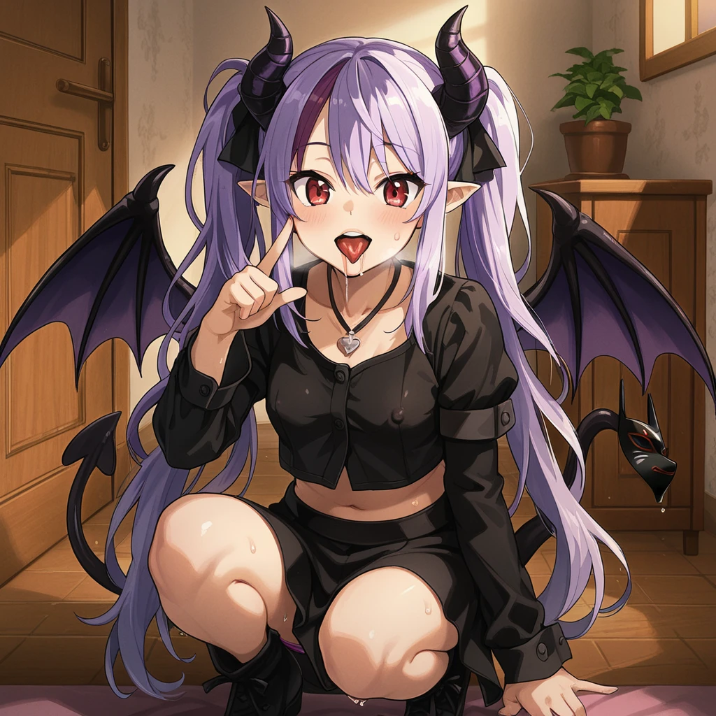 top-quality、Dark pubic hair、Sweaty、covered in cum、girl with1a person、a blond、double eyelid、Jagged teeth、glares、blushed face、Rough breathing、a miniskirt、long boots、barechested、Spread the labia、hitornfreckles、Sucking the penis、Ejaculate during