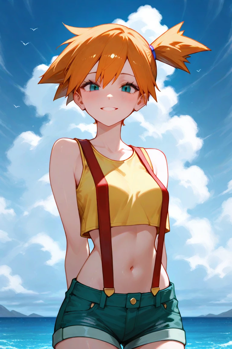 (Masterpiece), Best Quality , ultra-detailed, 1girl (Gwendolyn_Tennyson, breasts, naked body, orange hair, short hair, green eyes, half-closed eyes), a come-hither face, wicked smile, parted lips, solo, facing viewer, looking at viewer, sundress,(wet, see-through), forest, in the mountain cabin, night time, dark lighting, dance, sexy dancing, come-on, spread arms, wet body , strong wind, rains, skirt lift, love juice flows out of her pussy, from_below