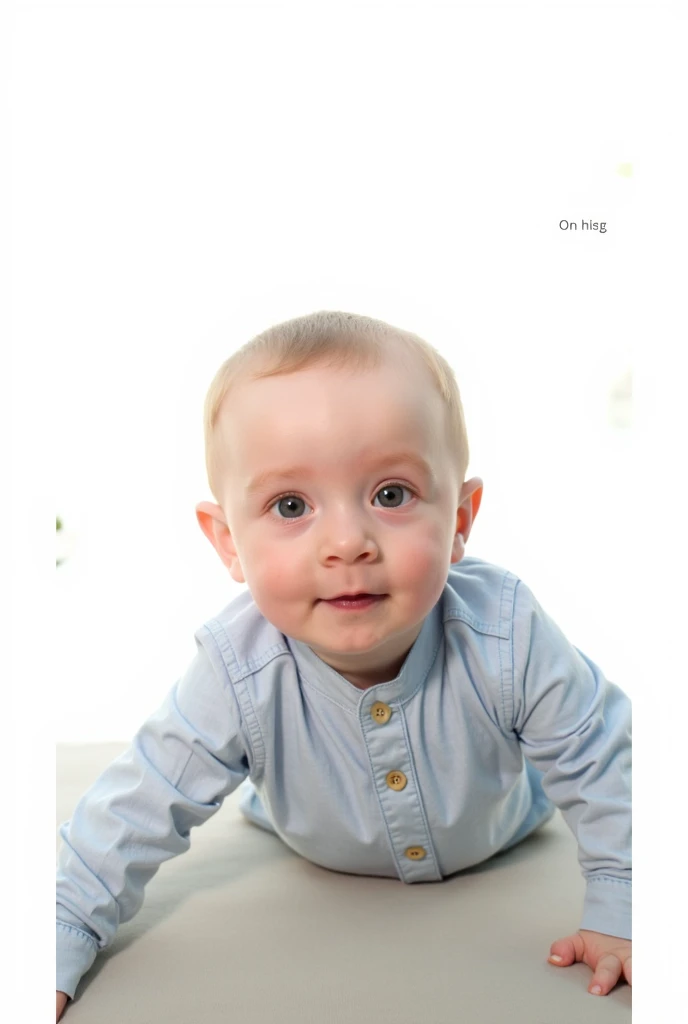 Realistic color photography style、Smiling emphasizes nasolabial folds. Make the chin a little thinner and accentuate the nasolabial folds.、I want it to look more like a color photograph.........。3 year old boy, Xu々To、Clearly visible、鼻から口Toかけての深いほうれい線を強調します、Generate left and right dimples、Show me your beautiful smile.。Make your eyes look cute with double eyelids.